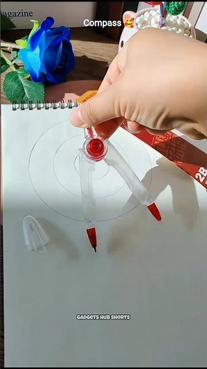 I Bought This Unique Compass With Pencil Inside💖 Cutest School Stationery Ever #shorts #stationery