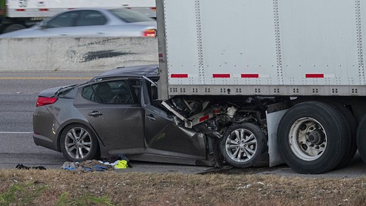 Traffic backed up at I-35 exit near Wells Branch after fatal crash involving car, semi-truck