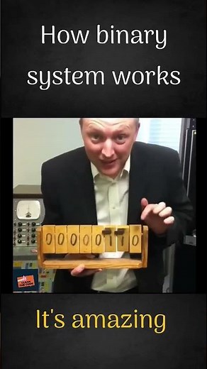 How binary system works #binary #code #webdevelopment #binarynumber #binarysystem