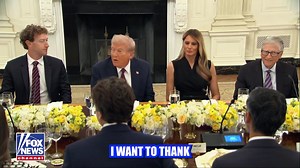 President Trump joked about false rumors of his death during a dinner with tech leaders at the White House: “I want to thank the media. They've been very nice lately. Although — I'm still here." "They've made a couple of bad predictions. That was not good." | The US Savior