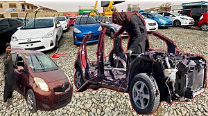 Toyota Vitz complete Restoration ||This Car fully destroy After Restoration it look like New Car|| | Amazing Technology
