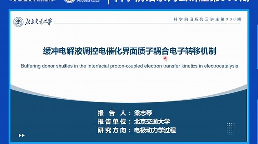 20250721-北京交通大学梁志琴-缓冲电解液调控电催化界面质子耦合电子转移机制