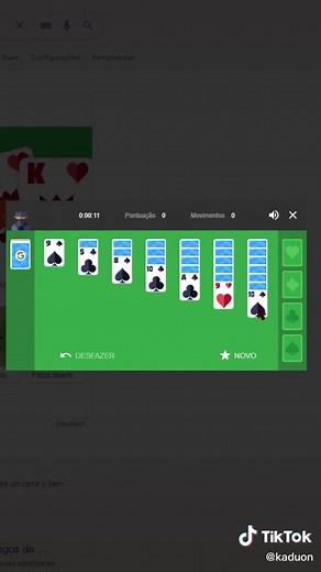 Aprendendo a Jogar Paciência no Modo Difícil