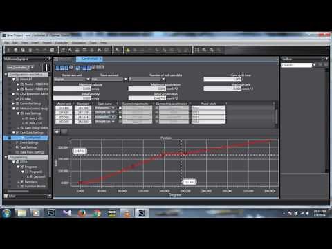 Creating Cam Profile & using cam Function In Sysmac Studio Omron