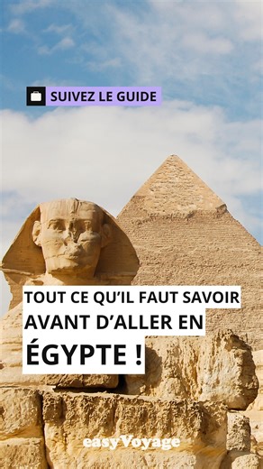 Des pyramides légendaires, des temples millénaires et des plages paradisiaques… Bienvenue en Égypte ! 🇪🇬 Entre histoire fascinante, croisières sur le Nil et plongées en mer Rouge, c’est un voyage magique au cœur des trésors des pharaons ! ✨ Alors, prêt à explorer l’Égypte ? Dis-le nous en commentaire ! 👇 #egypte #voyage #afrique #aventure #easyvoyage #travel #vacances | Easyvoyage