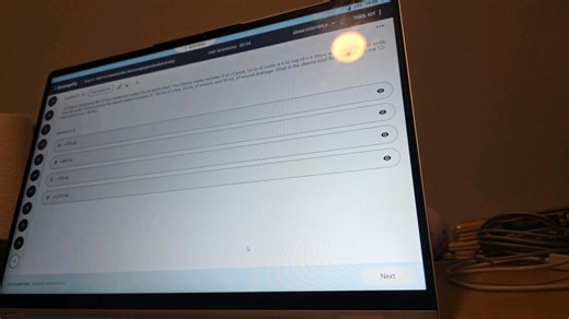 A nurse is calculating the 12-hour intake and output for an adu... | Filo