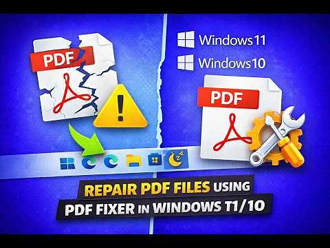 How to Repair PDF Files using PDF Fixer in Windows 11/10 | GearUpWindows Tutorial