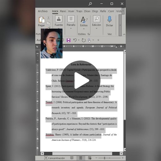 ¿Conocías este truco de Word? 👀 Es algo antiguo ya, pero aun así es muy útil.👌🏻En especial, cuando tu trabajo tiene más de 10 páginas de referencias con más de 50 entradas😢😂 Recuerda seguirnos para más contenido y tips como este❤️ #tesistips #wordtips #tesisaprobada🎓🥰 #microsoftword #tesisdone✅ #tesisfacil