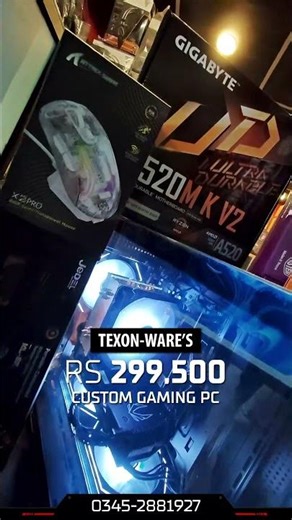 PKR 299,500 Custom Gaming PC. #TEXONWARE