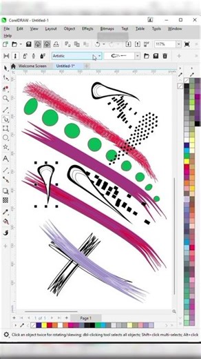 Brush Tool In Coreldraw II coreldraw me. brushes ❤🎁❤️‍🔥#coreldraw #coreldraw