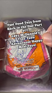 16K views · 293 reactions | Fast Food Toys from Back in the Day Part 377 1991 McDonald’s Tiny Toon Adventures Happy Meal Toys! #TinyToonAdventures #mcdonalds #happymeal #memoryunlocked #90svibes #childhoodmemories | CPJ Collectibles | Facebook
