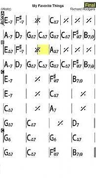 My Favorite Things - backing track (C)