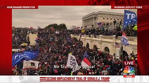 221K views · 2.6K reactions | WATCH: To begin impeachment trial against former President Trump, House impeachment managers present a 13-minute video montage recounting the Jan. 6 storming of the US Capitol. | NBC News | Facebook