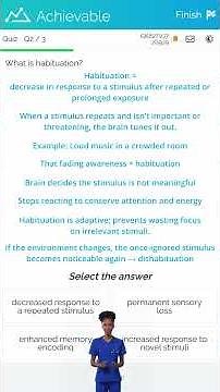 MCAT - Habituation and classical conditioning