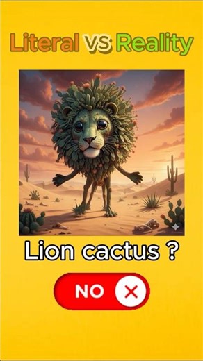 Lion Cactus | Literal vs Real Meaning | English Word Lab