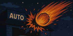 UFO—unidentified falling object—crashes through roof and vanishes without a trace (video)