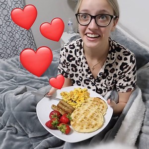 1.4M views · 10K reactions | Surprising My Girlfriend With Breakfast in Bed! | Tricia & Kam | Facebook