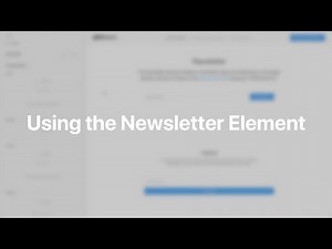 Using the Newsletter Element | YOOtheme Documentation