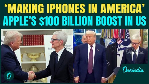 Tim Cook Full Speech: Apple Announces $100 billion expansion plan in U.S after tariff threat
