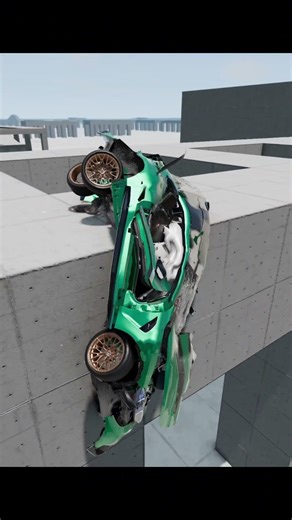 Slow Motion Chaos #92 #shorts #beamngdrive