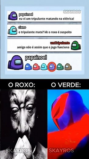 O VERDE escolheu o NOME PERFEITO no AMONG US! 🗿🔥 #invincible