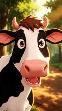 The Dramatic Cow Acting Mysterious, Actually Adorable #animasulucu #shortanime #anime