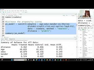 R Programming for Propensity Score Matching