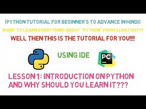 Python Tutorial (Beginners to Advance) | Lesson 1 I Introduction on Python.