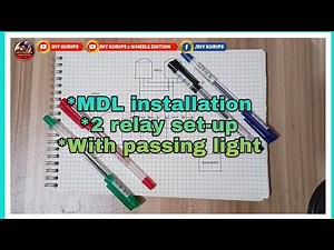 Moto Vlog 83 - MDL installation using 2 relays with pass light function