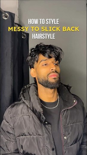 How to do wet Back Slick hairstyle Tutorial . #menstyle #hairstyletutorial #wethair #menshair