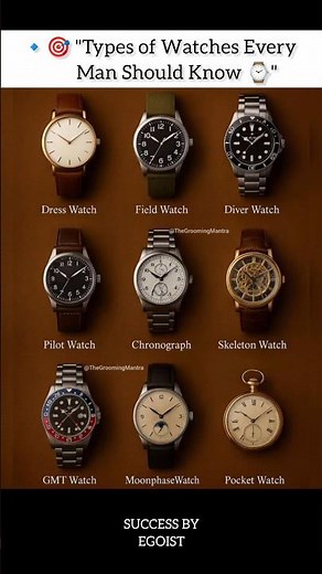 "9 Watches You Must Know ⌚" ✅