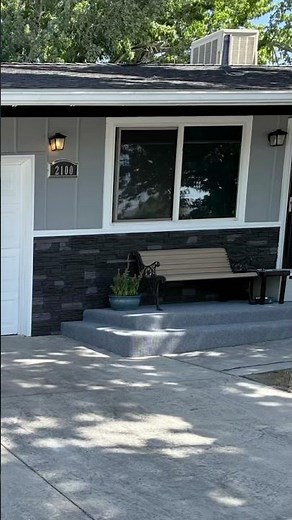 My Modern Siding Upgrade 😎 with a Sleek Stacked Stone Veneer