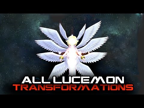 Digimon Story Cyber Sleuth - All Lucemon Transformations (All Evolutions)