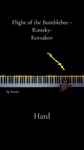 Flight of the Bumblebee - Rimsky- Korsakov By kassia on YouTube #piano #pianotuto #tutopiano #flightofthebumblebee #rimskykorsakov