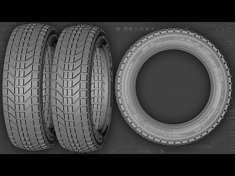 3D Car Tire Modeling Tutorial