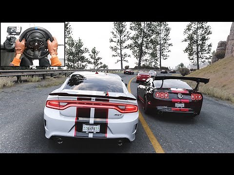 Dodge Charger SRT Hellcat - Race Gameplay | Forza Horizon 5 | Thrustmaster T300RS