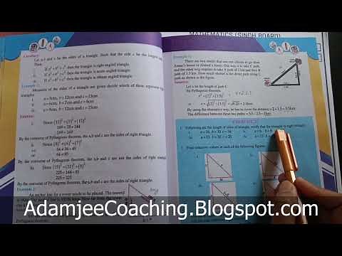 NEW Math 10th Exercise 23.1 Q.1 | PYTHAGORAS THEOREM |