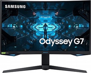 Samsung Odyssey Gaming Monitor C27G73TQSR, 27 Zoll, VA-Panel, QLED, WQHD-Auflösung, AMD FreeSync Premium Pro, G-Sync kompatibel, Reaktionszeit 1 ms, Krümmung 1000R, Bildwiederholrate 240 Hz, schwarz
