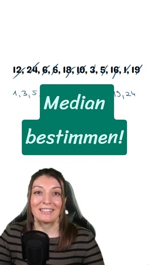 MEDIAN (Zentralwert) berechnen 📊 Mathe einfach erklärt! #shorts