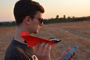 The PowerUp 4.0 attaches a computer brain to your paper plane