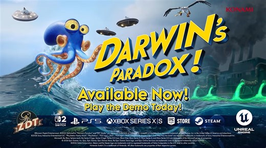 Darwin's Paradox launch trailer - Konami and ZDT bring cinematic platformer to Nintendo Switch 2