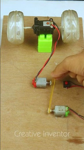 Electricity Producing From two DC Motor | Free energy generator system #dcmotor #electric #machine