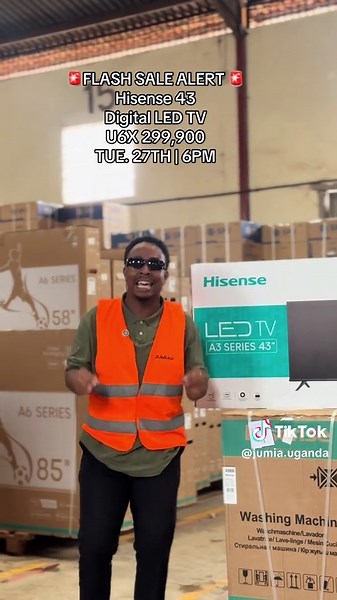 🚨FLASH SALE ALERT 🚨 Hisense 43 Digital LED TV U6X 299,900 TUE. 27TH | 6PM