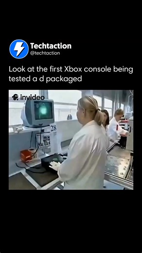 Interesting Tech Videos!🎬 on Instagram: "The original Xbox, Microsoft’s first home console, launched in North America in November 2001. During production, each unit was powered on and tested for hardware stability. Diagnostic software checked components like the CPU, GPU, hard drive, and disc drive before approval for packaging. Electronics manufacturing partners, including Flextronics, handled assembly and large-scale testing for global distribution. The console featured a PC-like architecture