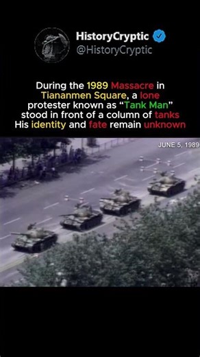 The Man Who Stood in Front of Tanks #dark #facts #history #real
