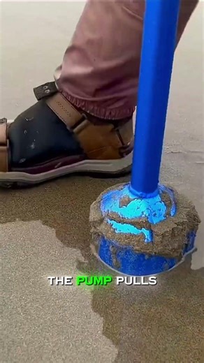 Why Is He Pulling Sand Out With This Tube?