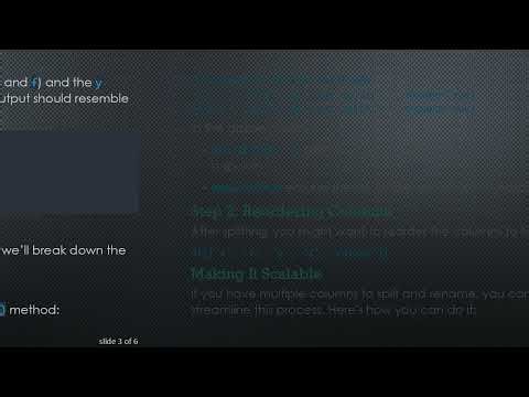 Split Two Columns in a Pandas DataFrame into Separate Columns and Rename Them