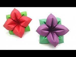 4 Petals Flower - DIY Origami Tutorial by Paper Folds - 990