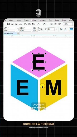 CorelDraw Tips | Use Envelope Tool #coreldraw #begginers #graphicdesigner
