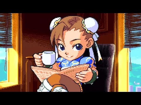 Pocket Fighter (1998) Chun-Li Playthrough (4MB RAM CART) SEGA Saturn